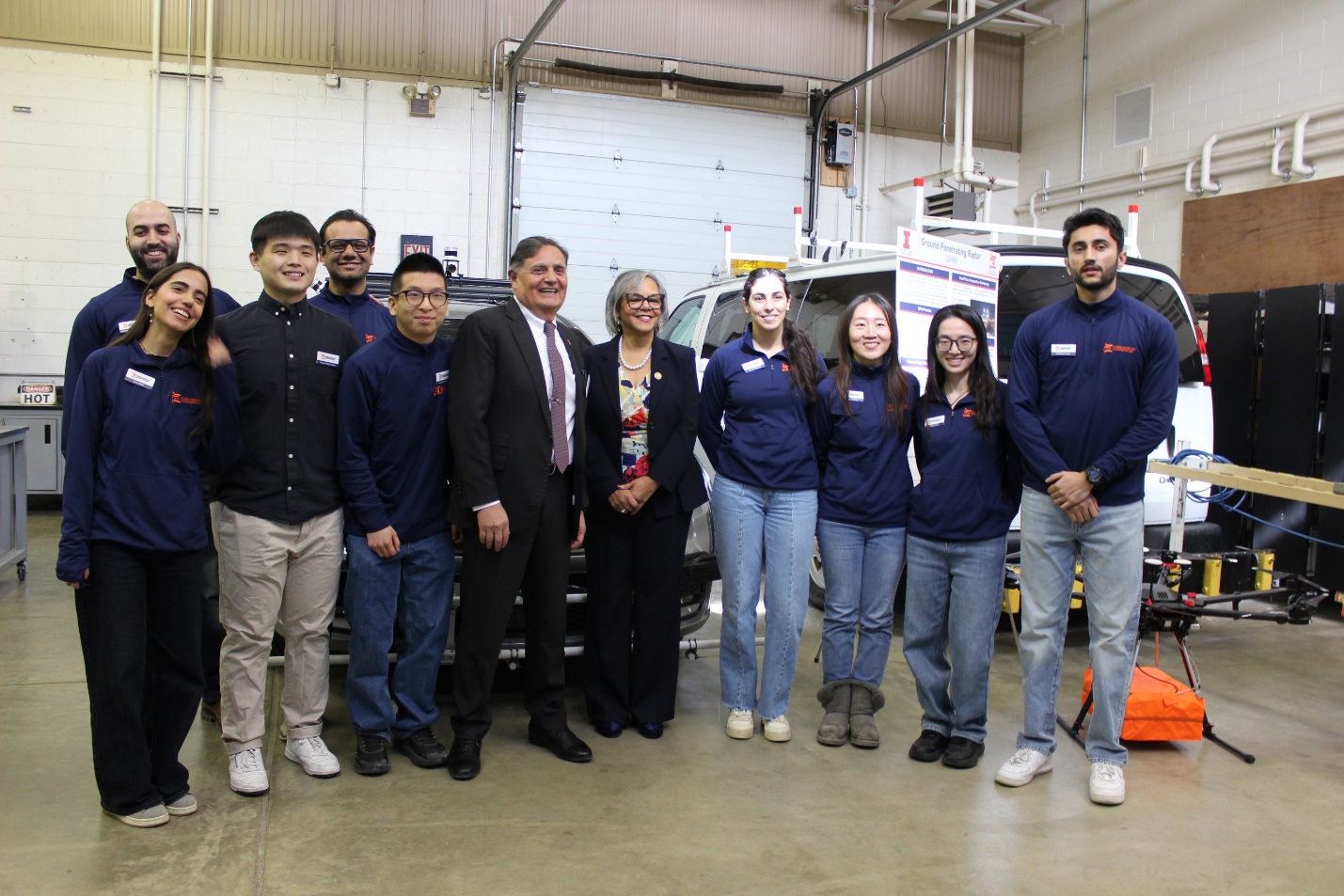 U.S. Rep. Robin Kelly of Illinois' 2nd Congressional District learns more about ICT&amp;rsquo;s initiatives in autonomous vehicles, pavement testing and sustainable infrastructure development on February 18.