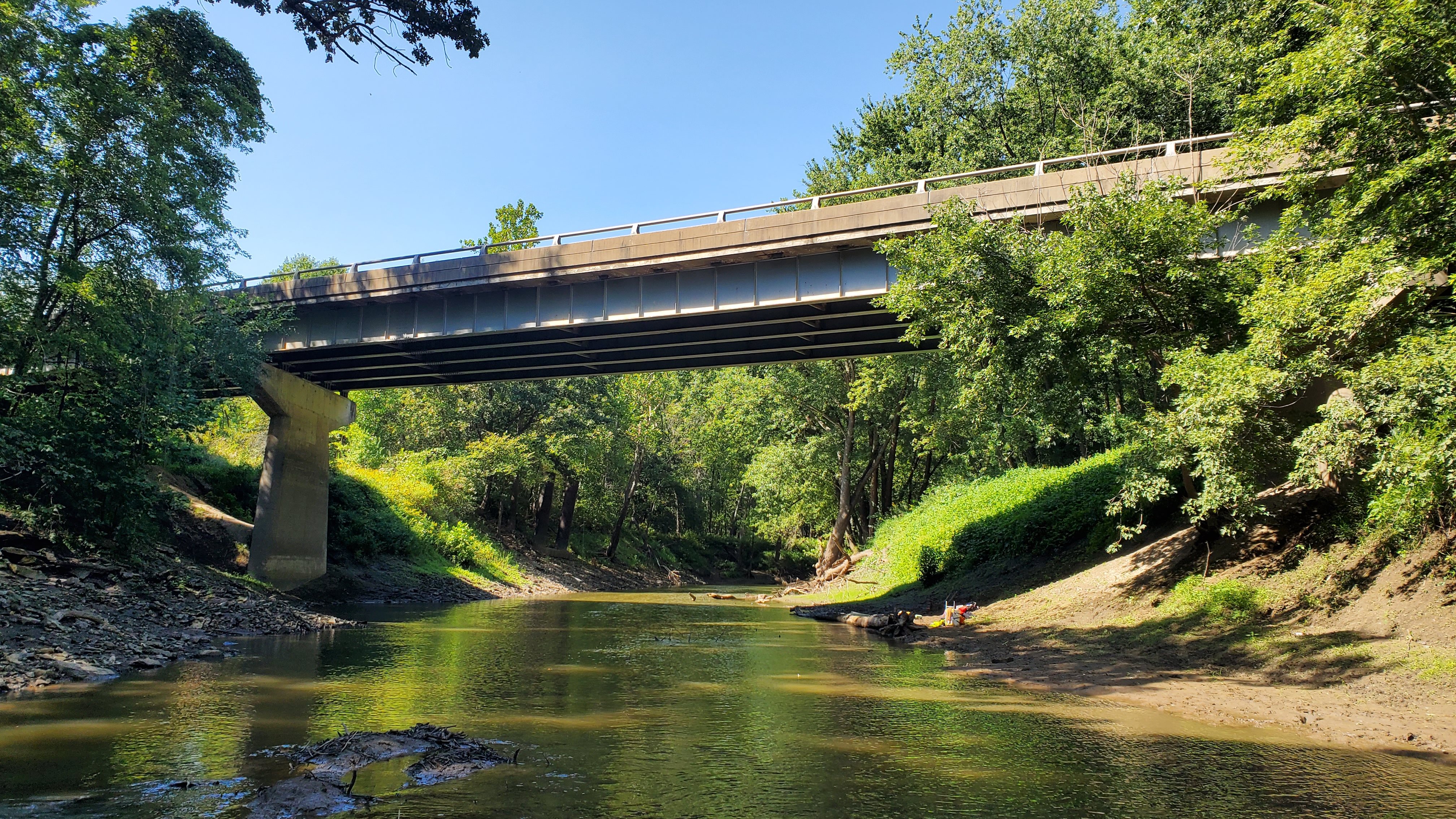 Photograph by Rachel&amp;amp;amp;amp;amp;amp;amp;amp;nbsp;Vinsel. A bridge over the LaMoine River in Hancock County, Illinois.