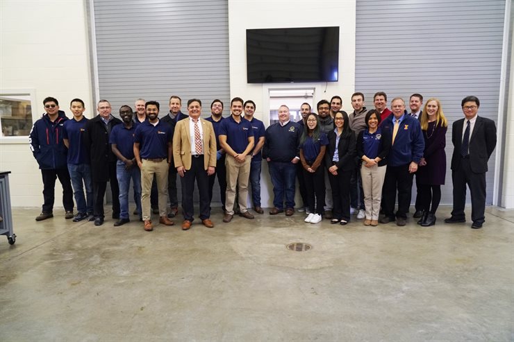 ICT&rsquo;s students, faculty and staff were all smiles posing with Illinois Sen. Scott Bennett (D-Champaign) during his visit to the Rantoul, Ill. facility on Dec. 20, 2019.