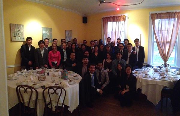 University of Illinois at Urbana-Champaign graduate students and alumni at their annual TRB luncheon.