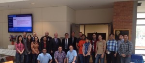 Charles Schwartz with ICT faculty and students 