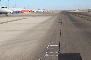 Joint deterioration and spalling observed on O&acirc;&euro;&trade;Hare&acirc;&euro;&trade;s Taxiways A and B. 