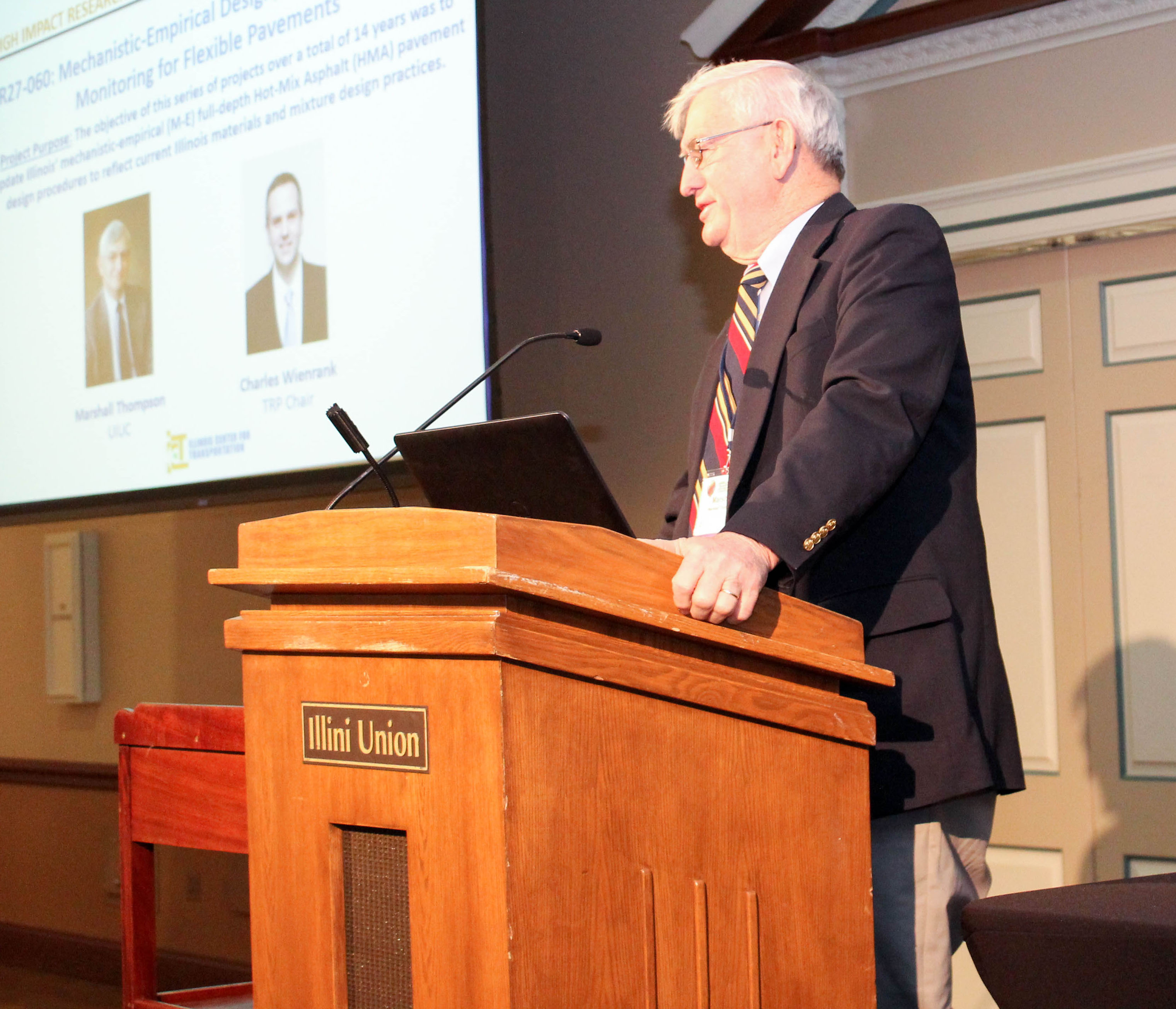 Marshall Thompson accepts the High-Impact Research Award. 