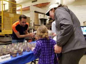 Ph.D. Candidate Issam Qamhia explains the construction of pavement structures with &ldquo;edible pavements.&rdquo;