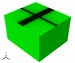 Finite-element model used to understand mechanics of thin overlays and predict service life.
