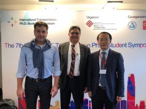 From left to right: Prof. Markus Oeser (RWTH Aachen), Chair of the 8th International Transportation PhD Student Symposium in 2019, Prof. Imad Al-Qadi (UIUC), Founding Chair and Chair of 6th International Transportation PhD Student Symposium in 2017, and Prof. Zhen Leng (Hong Kong PolyU), Chair of the 7th International Transportation PhD Student Symposium.