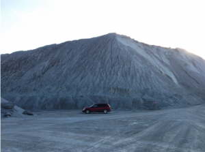 B. Rice&nbsp;<br />Quarry by-product aggregates accumulation at a quarry in Illinois.