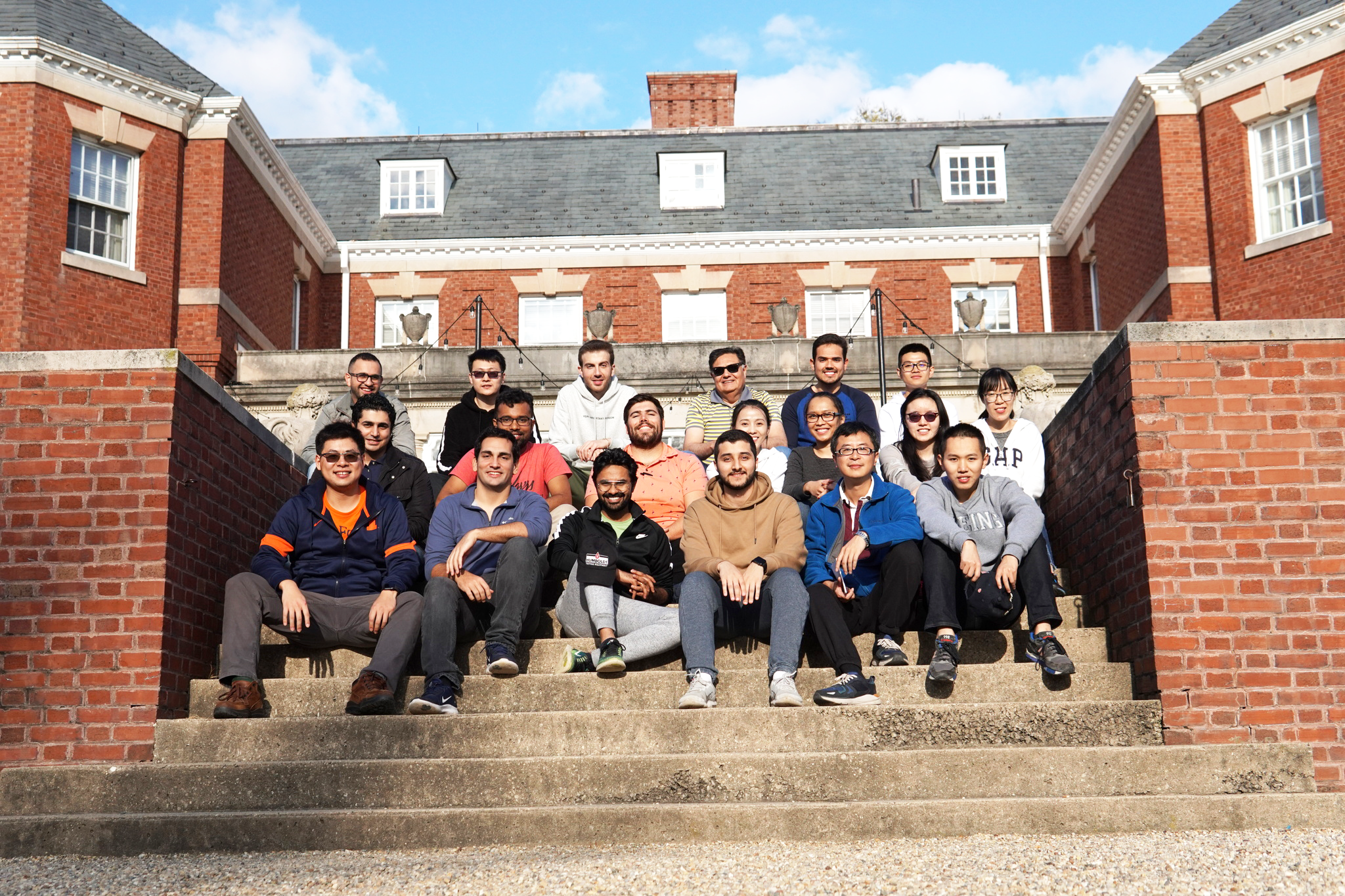 UIUC CEE students were all smiles posing for a photo during their fall retreat at Allerton Park and Retreat Center in Monticello, Ill. earlier in October.