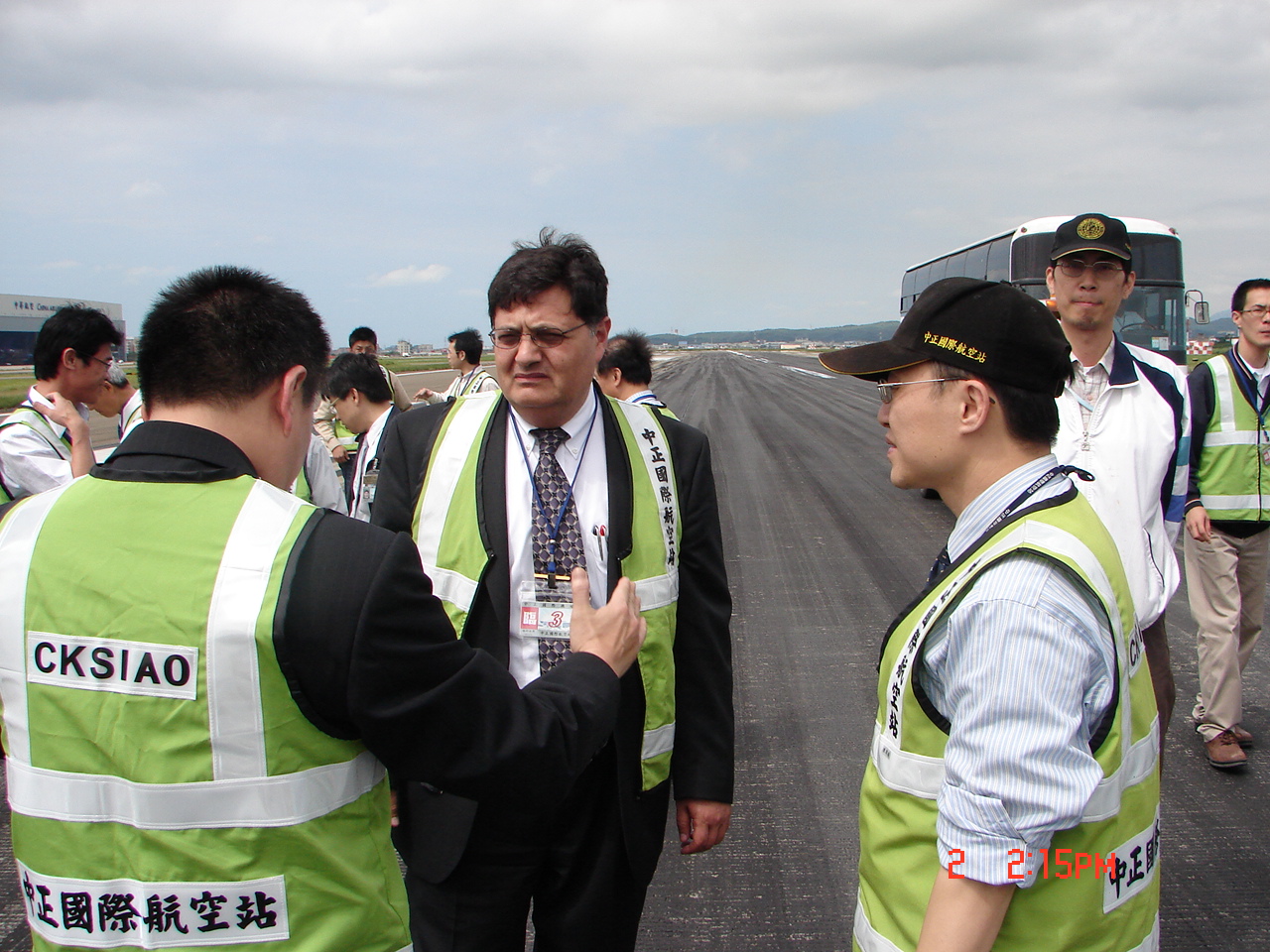 Imad Al-Qadi at the Taiwan Taoyuan International Airport, where he conducted advisory work.