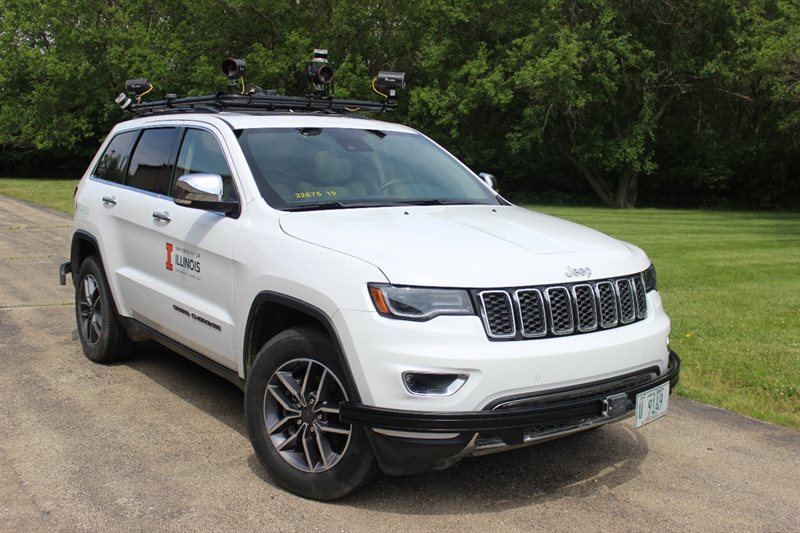 Autonomous vehicle at the Illinois Center for Transportation.