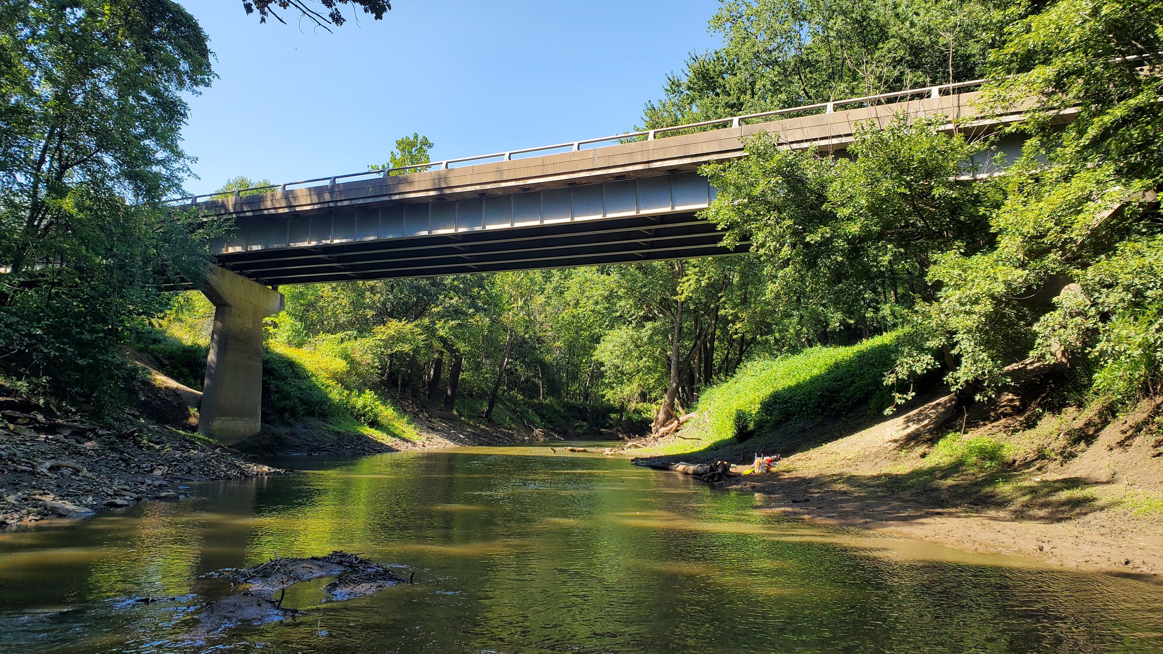 Photograph by Rachel&amp;amp;amp;amp;amp;amp;amp;amp;amp;amp;amp;amp;amp;nbsp;Vinsel. A bridge over the LaMoine River in Hancock County, Illinois.