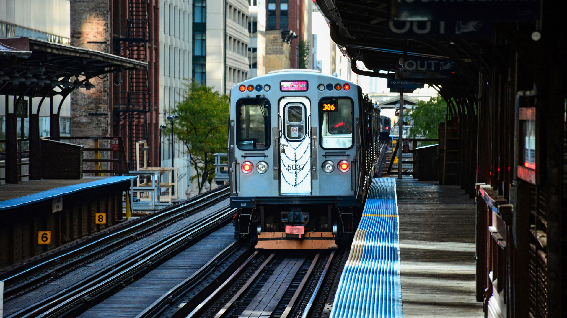 A Chicago Transit Authority train. Transit ridership has experienced a decline since the COVID-19 pandemic.